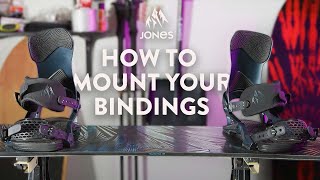 How to mount your snowboard bindings Jones Tune Bench [upl. by Deutsch427]