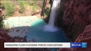 Havasupai flash flooding forces evacuations [upl. by Dombrowski]