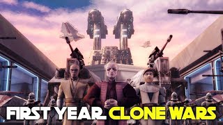 Entire First Year of the Clone Wars  Star Wars Lore [upl. by Beattie]