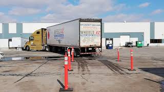 how to pass truck back parking 90 degree back parking [upl. by Lehte]