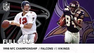 1998 NFC Championship Game Atlanta Falcons vs Minnesota Vikings NFL Full Game [upl. by Pilihp]