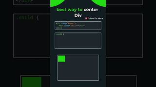 How to center a div I best way to center div css coding webdesign webdevelopment html [upl. by Melak342]