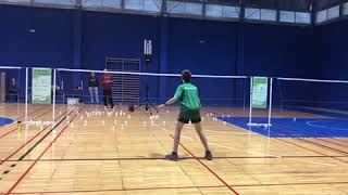 SIBOASI badminton shuttlecock shooting training machine video S4025 [upl. by Lime479]