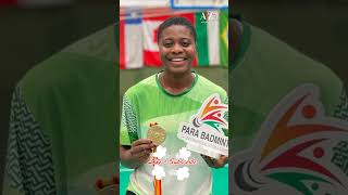 History Made 🇳🇬 Eniola Bolaji Wins Africas First Paralympic Badminton Medal [upl. by Brunelle]