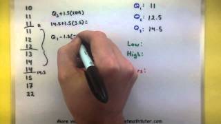 Statistics  How to make a box and whisker plot [upl. by Milt]