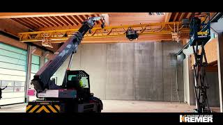 Montage d’un pont roulant V au Lycée Technique Agricole à Luxembourg [upl. by Drislane]