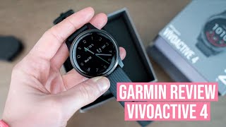 Garmin Vivoactive 4  Unboxing amp First Impressions [upl. by Narol]