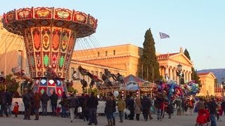 Athen Griechenland Weihnachten [upl. by Bolme415]