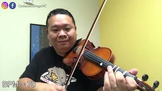 Perpetual Motion  Little Suite No 6  Slow Practice  Suzuki Violin Book 4 [upl. by Damas]