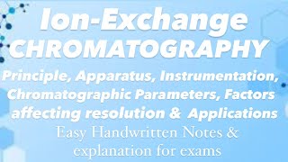 Ion exchange chromatography easy notes  Modern Pharmaceutical Analytical Techniques mpharm bpharm [upl. by Noremac]