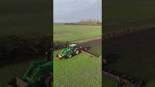 JOHN DEERE 6R 150 mit ein Hatzenbichler Striegel [upl. by Manas]