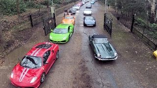 Brooklands Museums New Year Classic Vehicle Event 2015  Vehicles Arriving [upl. by Sakovich]