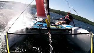 Hobie Wave 2030knots Lake Bomoseen VT [upl. by Lletram]