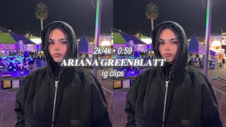 Ariana Greenblatt clips 4k for edits [upl. by Auhesoj]