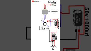 220V AC to 5V DC converter without transformer shorts youtubeshorts [upl. by Aekerly]