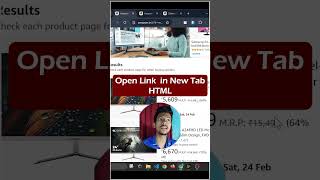 How to Open Link in New Tab HTML  Full Stack Web Development Interview Question StudyCodex shorts [upl. by Greenwald]