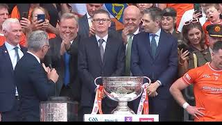 JARLATH BURNS SPEECH FOR THE AGES  ARMAGH V GALWAY  2024 ALL IRELAND FOOTBALL FINAL [upl. by Magnum562]