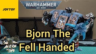 JoyToy Warhammer 40k Space Wolves Bjorn the Fell Handed 118 scale Dreadnought action figure Great [upl. by Conall]