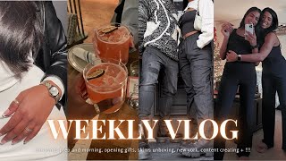 WEEKLY VLOG ♡ SHOPPING SPREE GIVING GIFTS SKIMS NYC FAMILY PHOTOSHOOT BUSINESS DINNER [upl. by Yasmar751]