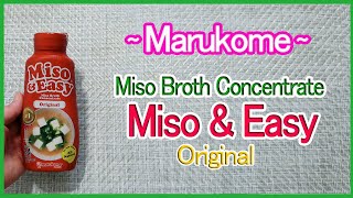 Marukome Miso amp Easy Miso Broth Concentrate Original Instant Miso Soup [upl. by Firahs930]