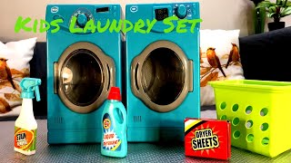 Toy Washing Machine Spin  Washing Machine Toy [upl. by Adyela383]