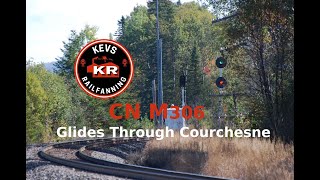 CN M306 Glides Through Courchesne [upl. by Loralie]