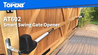 TOPENS AT602 Dual Swing Gate Opener  AC Electricity Powered [upl. by Goldshlag]