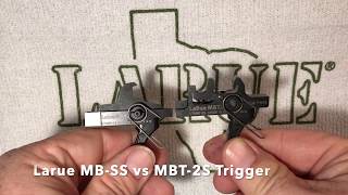 Larue Single Stage Trigger MBSS Comparison [upl. by Rafaela]