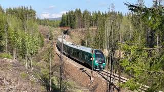 Trains on the Gjøvik Line [upl. by Eiliab]