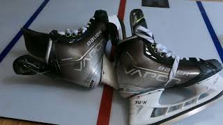 Bauer Hyperlite Skates 1st skate [upl. by Nylitsirk831]