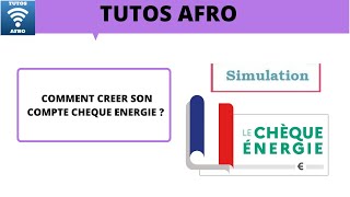 COMMENT CREER SON COMPTE CHEQUE ENERGIE [upl. by Notyal]