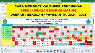 Cara Membuat Kalender Pendidikan TP 20242025 [upl. by Farny869]