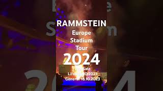 Rammstein Europe Stadium Tour 2024 tickets rammstein europestadiumtour2024 [upl. by Kora372]