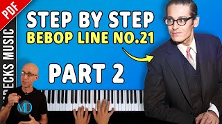 Bill Evans Bebop Line No21 A StepbyStep Guide to Playing it in All Keys  Part 2 [upl. by Johen220]