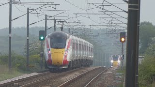 LNER Azuma crossover at Acklington 13524 [upl. by Nayrb435]