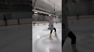 Trying out a new spin figureskating iceskate youtubecommunity youtubeshorts [upl. by Kerril909]