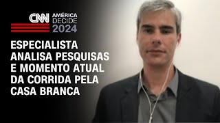 Especialista analisa pesquisas e momento atual da corrida pela Casa Branca  CNN PRIME TIME [upl. by Ophelia996]