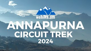 Annapurna Circuit Trek with We Hike Armenia  Thorong La Pass [upl. by Froma]