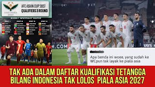 KARENA TAK ADA DALAM DAFTAR KUALIFIKASI INDONESIA DIKIRA TAK LOLOS PIALA ASIA 2027 [upl. by Aicele]