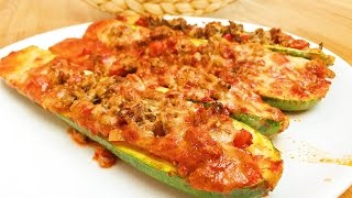 Gefüllte Zucchini mit Hackfleisch und Paprika [upl. by Alix]