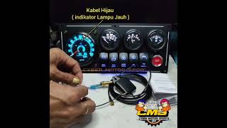 speedometer mobil universal GPS speed sensor water temp volt meter fuel meter 5saklar engine start [upl. by Terb]