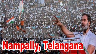 Telangana LIVE  Rahul Gandhi Public Meeting in Nampally Telangana  Congress INC [upl. by Aldric]