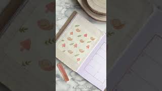 PORTADAS BONITAS 6 🌜Decoro mi BULLET JOURNAL o AGENDA con papelería casera ASMR shorts [upl. by Jolanta]