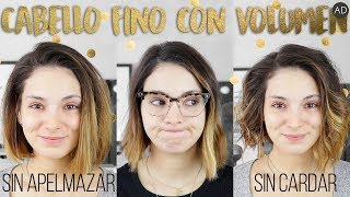 Cómo dar volumen al cabello finolacio  ad Sin apelmazar cardar ni maltratar [upl. by Icaj]