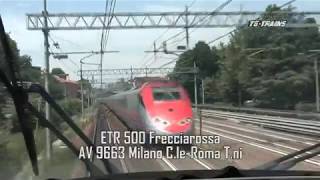 Firenze Santa Maria Novella  Bologna Centrale via AV cabride ETR 610 parte 33 VTS 01 3 [upl. by Shurlocke]