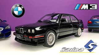 118 BMW M3 E30 Sport Evolution  Solido Unboxing [upl. by Boycey]