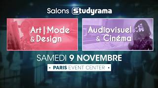 Salon Studyrama 9 novembre des formations artistiques mode design et cinéma à Paris [upl. by Laud971]