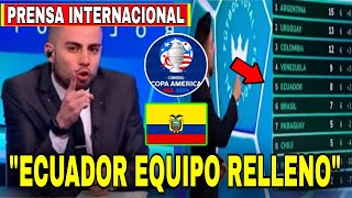 😱 Prensa Internacional ECUADOR PUEDE SER FAVORITO EN COPA AMÉRICA  ECUADOR SERÁ CANDIDATO 🇪🇨🏆 [upl. by Gastineau]