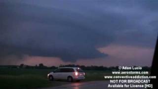 Tornado near Peoria Illinois 6510 Plus Damage in Dwight [upl. by Bak]