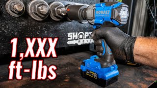 BREAKING BOUNDARIES KOBALTs First Real MidTorque Impact Wrench Review KIW 124B03 [upl. by Nikos]